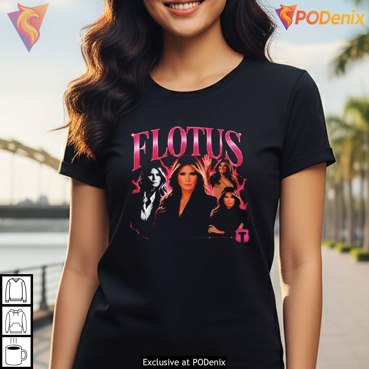 Flotus Bootleg Melania Trump Vintage Political Campaign Graphic Fan Gear Shirt