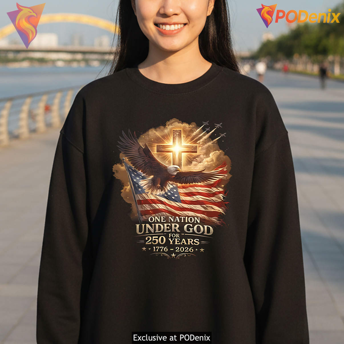 For 250 Years Patriotic Graphic Shirt One Nation Under God 1776 2026 Mens