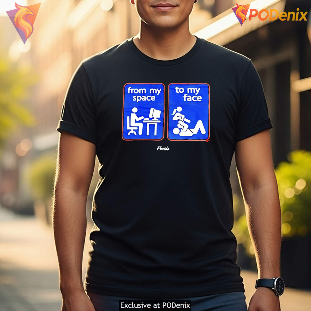 From My Space To Face Shirt Funny Extraterrestrial UFO Alien Humor Graphic