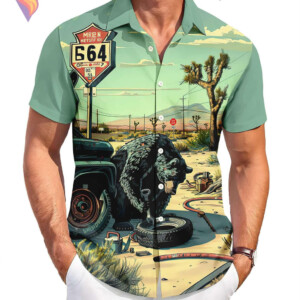 Funny Bear Vacation Hawaiian Shirt 2026 Graphic Tropical Casual Beach Apparel
