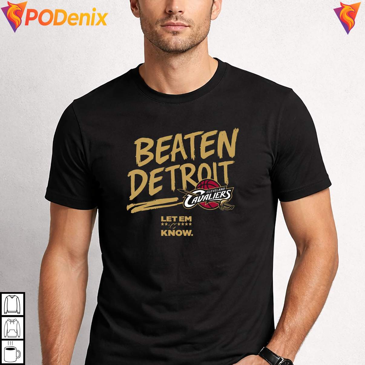 Funny Beaten Detroit Sports Shirt Sarcastic Meme Humor Fan Graphic For Mens