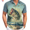 Funny Fish Vacation Hawaiian Shirt 2026 Graphic Tropical Casual Beach Apparel