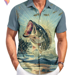 Funny Fish Vacation Hawaiian Shirt 2026 Graphic Tropical Casual Beach Apparel