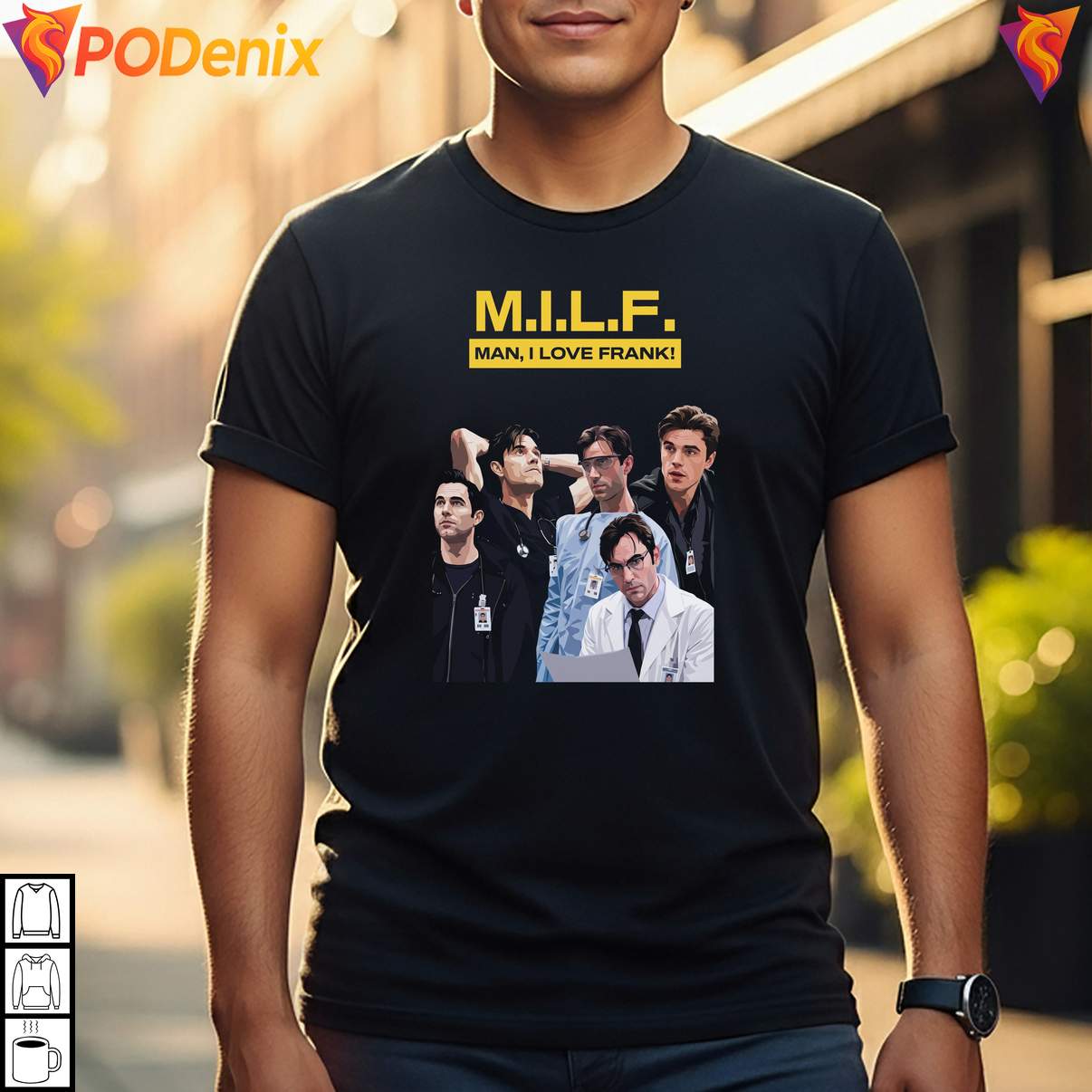 Funny MILF Meme Frank Langdon Shirt Man I Love Sarcastic Graphic For Mens