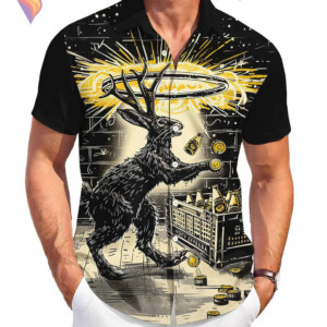 Funny Rabbit Beach Hawaiian Shirt 2026 Graphic Tropical Casual Vacation Gear