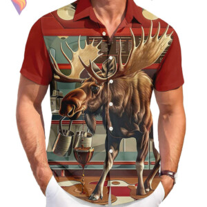 Funny Wapiti Beach Hawaiian Shirt 2026 Graphic Tropical Casual Vacation Gear