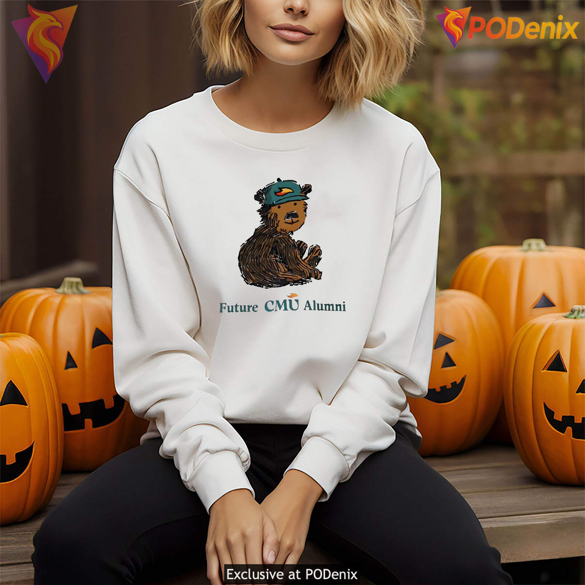 Future CMU Alumni Mascot Graphic Tshirt Tiny Turnip College Fan Graphic Men Future CMU Alumni Mascot Graphic Tshirt Tiny Turnip College Fan Graphic Men