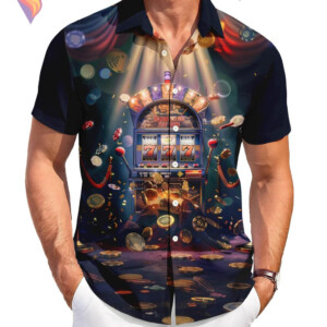 Gambling Machine Tropical Hawaiian Shirt 2026 Funny Casual Beach Vacation Gear