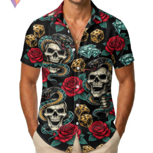 Game Character Skull Hawaiian Shirt 2026 Tropical Summer Beach Fan Apparel Gear