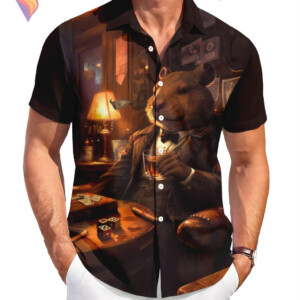 Gangster Beavers Tropical Hawaiian Shirt 2026 Funny Casual Beach Vacation Gear
