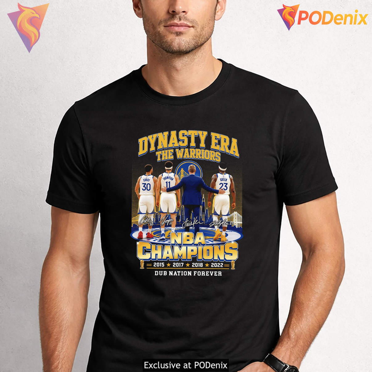 Golden State Warriors Dynasty Shirt Steve Kerr NBA Champions Fan Graphic Men