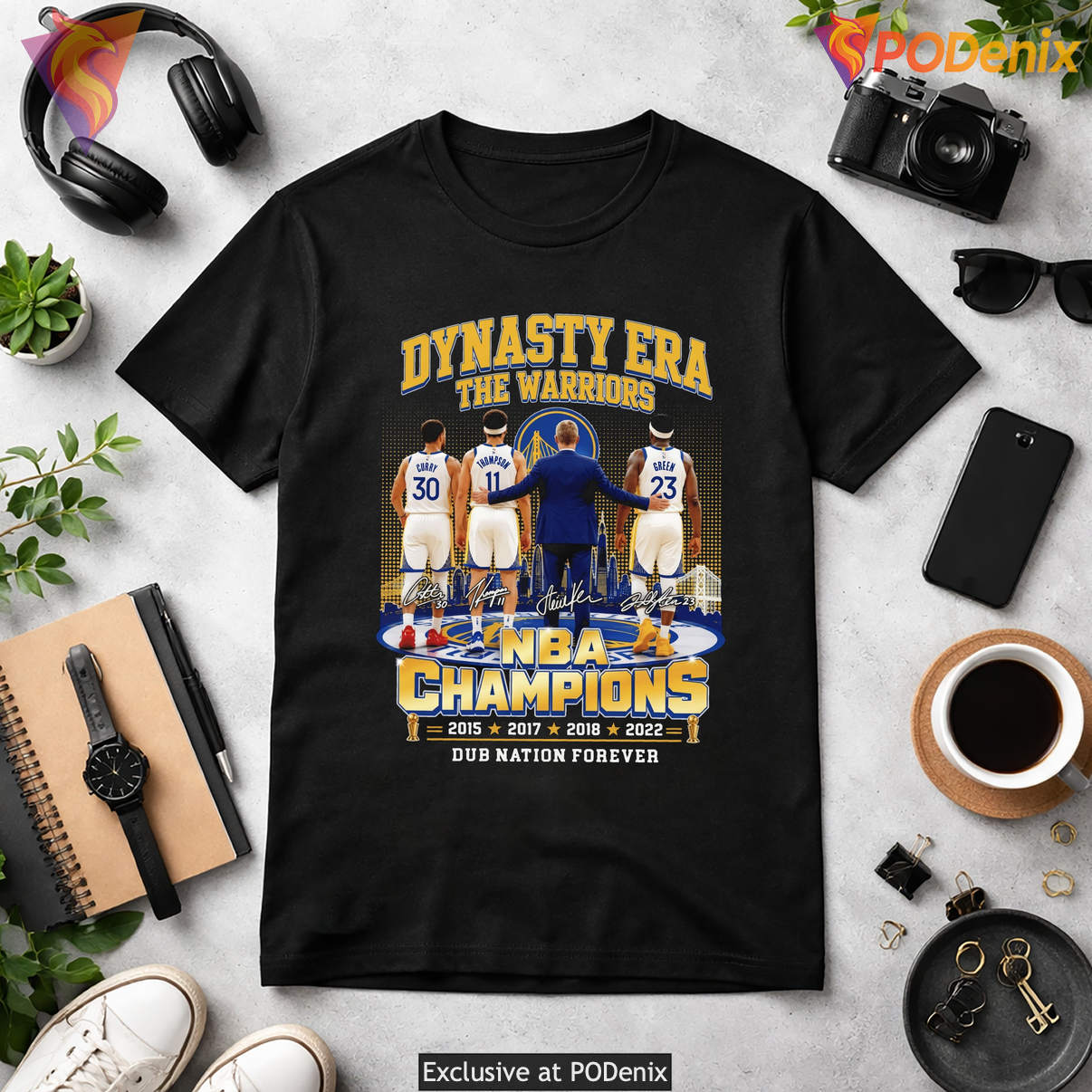Golden State Warriors Dynasty T-Shirt Steve Kerr NBA Champions Fan Graphic Men Golden State Warriors Dynasty T-Shirt Steve Kerr NBA Champions Fan Graphic Men