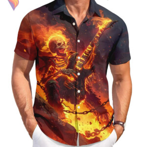 Graphic Music Tropical Hawaiian Shirt 2026 Funny Casual Beach Vacation Apparel