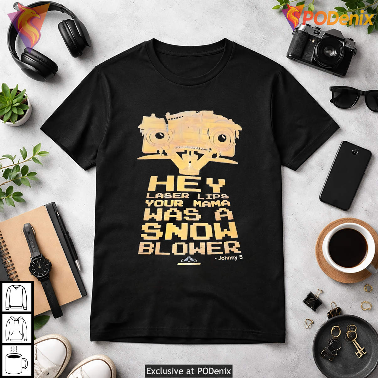 Hey Laser Lips Short Circuit 2 Retro Graphic Funny Movie Fan Tee Apparel Hey Laser Lips Short Circuit 2 Retro Graphic Funny Movie Fan Tee Apparel