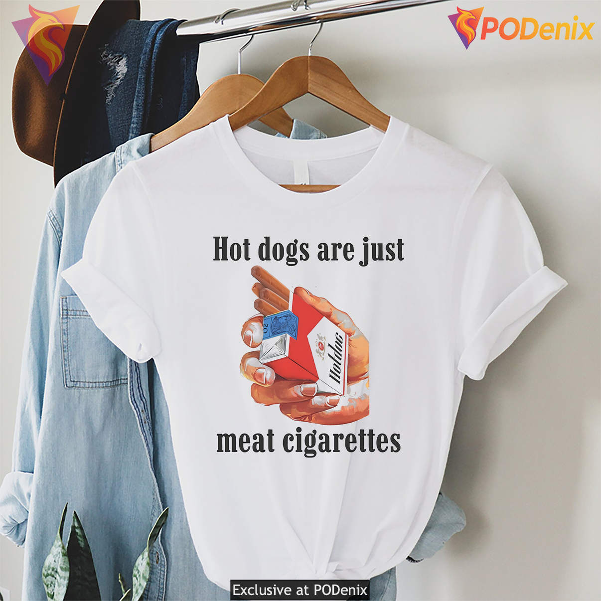 Hot Dogs Are Just Meat Cigarettes Shirt Funny Meme Humor Graphic For Lovers