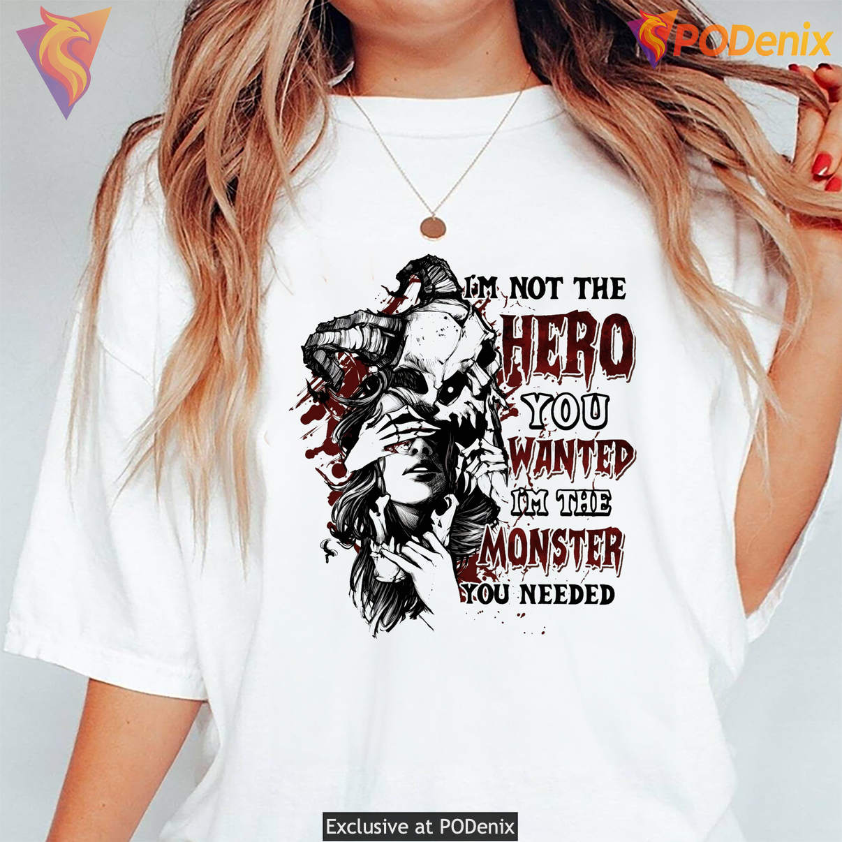 I Am The Monster You Needed Shirt Not The Hero You Wanted Funny Graphic Art