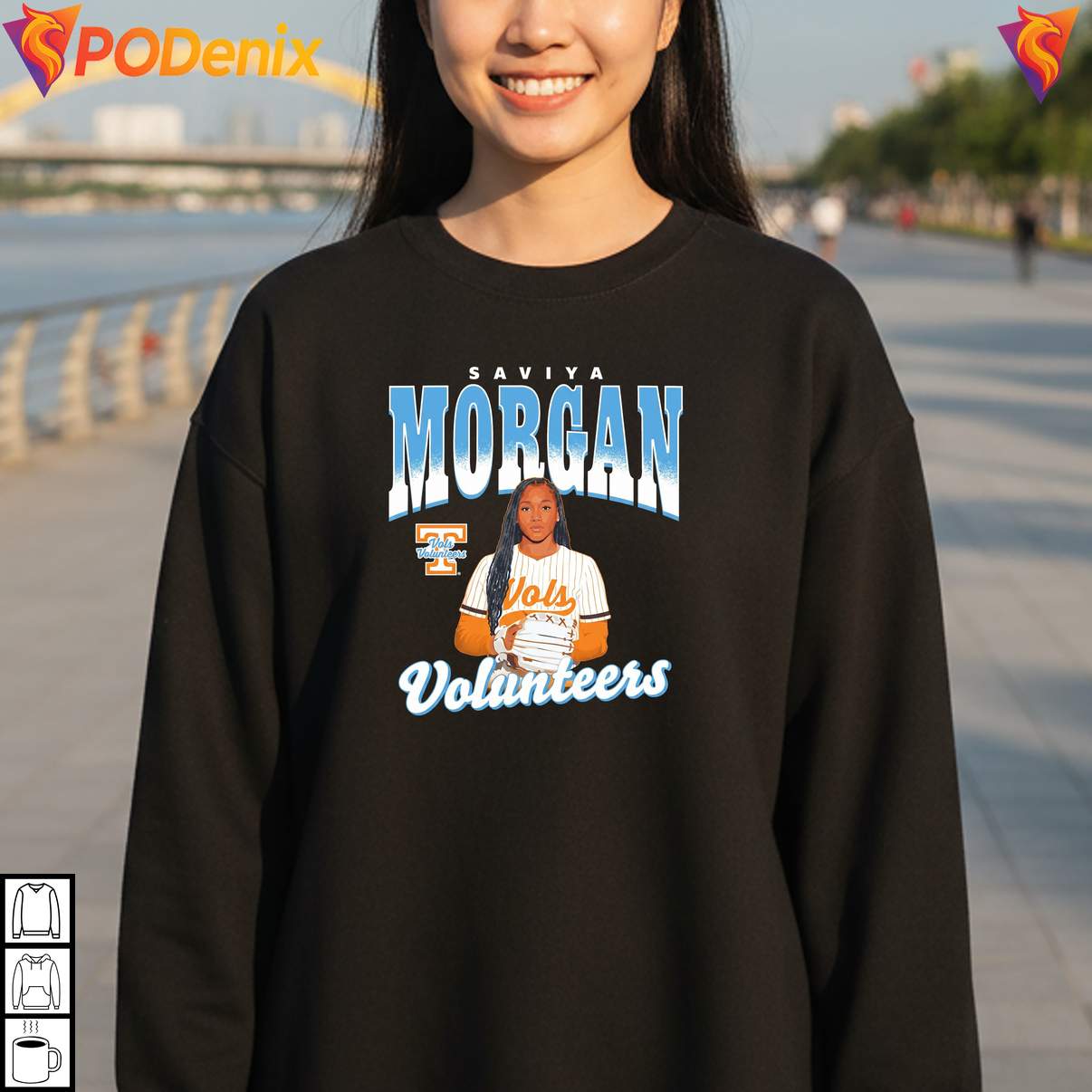 Illustrated Saviya Morgan Fan Shirt Tennessee Lady Vols Sports Graphic Mens