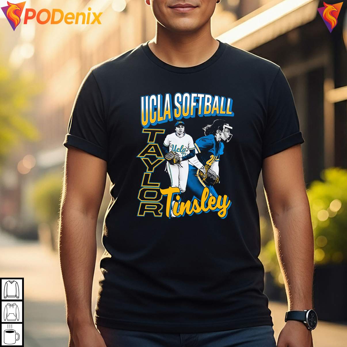 Illustrated Taylor Tinsley Fan T-Shirt UCLA Bruins Sports Graphic Design Mens Illustrated Taylor Tinsley Fan T-Shirt UCLA Bruins Sports Graphic Design Mens