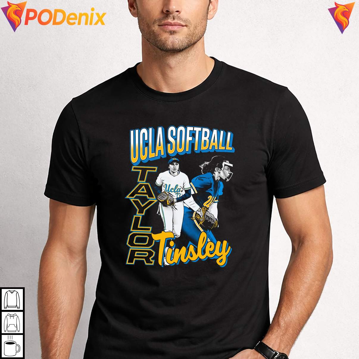 Illustrated Taylor Tinsley Fan Tshirt UCLA Bruins Sports Graphic Design Mens Illustrated Taylor Tinsley Fan Tshirt UCLA Bruins Sports Graphic Design Mens