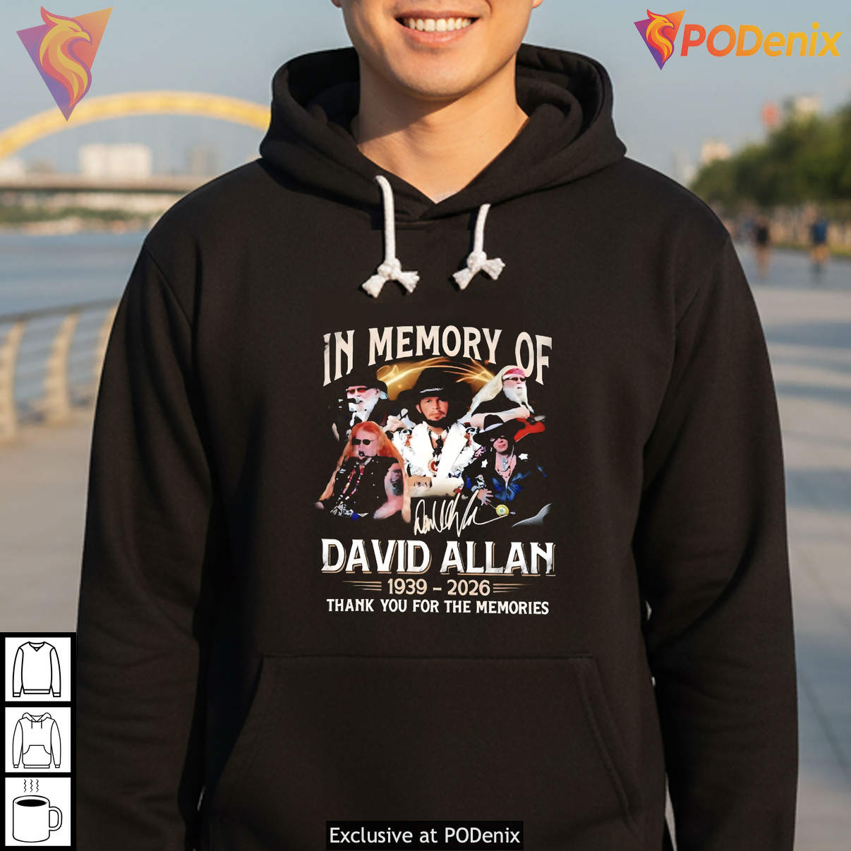 In Memory Of David Allan 1939 2026 Thank You Memories Signature Graphic Shirt