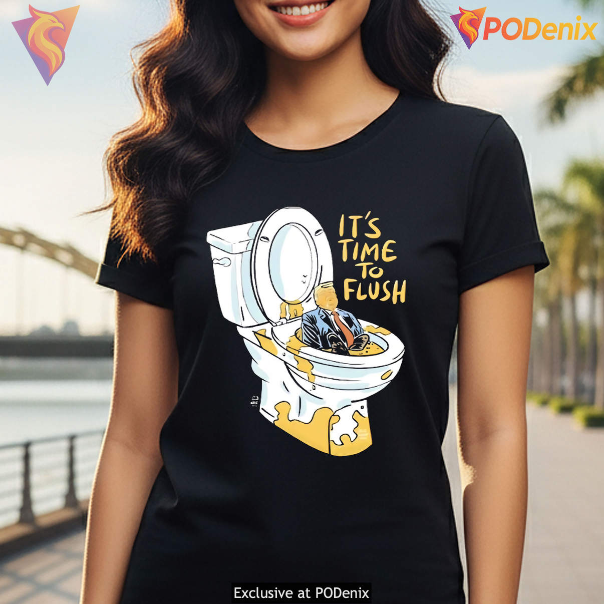 Its Time To Flush Toilet Trump Tee Funny Political Campaign Graphic Mens Its Time To Flush Toilet Trump Tee Funny Political Campaign Graphic Mens