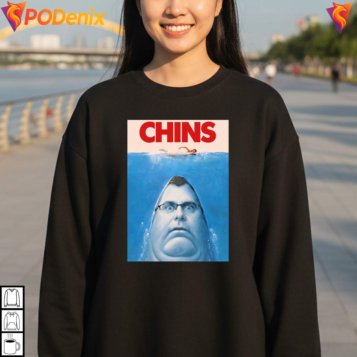 Jaws Need A Bigger Parody Humor Tshirt Chins Funny Movie Meme Graphic Mens Jaws Need A Bigger Parody Humor Tshirt Chins Funny Movie Meme Graphic Mens