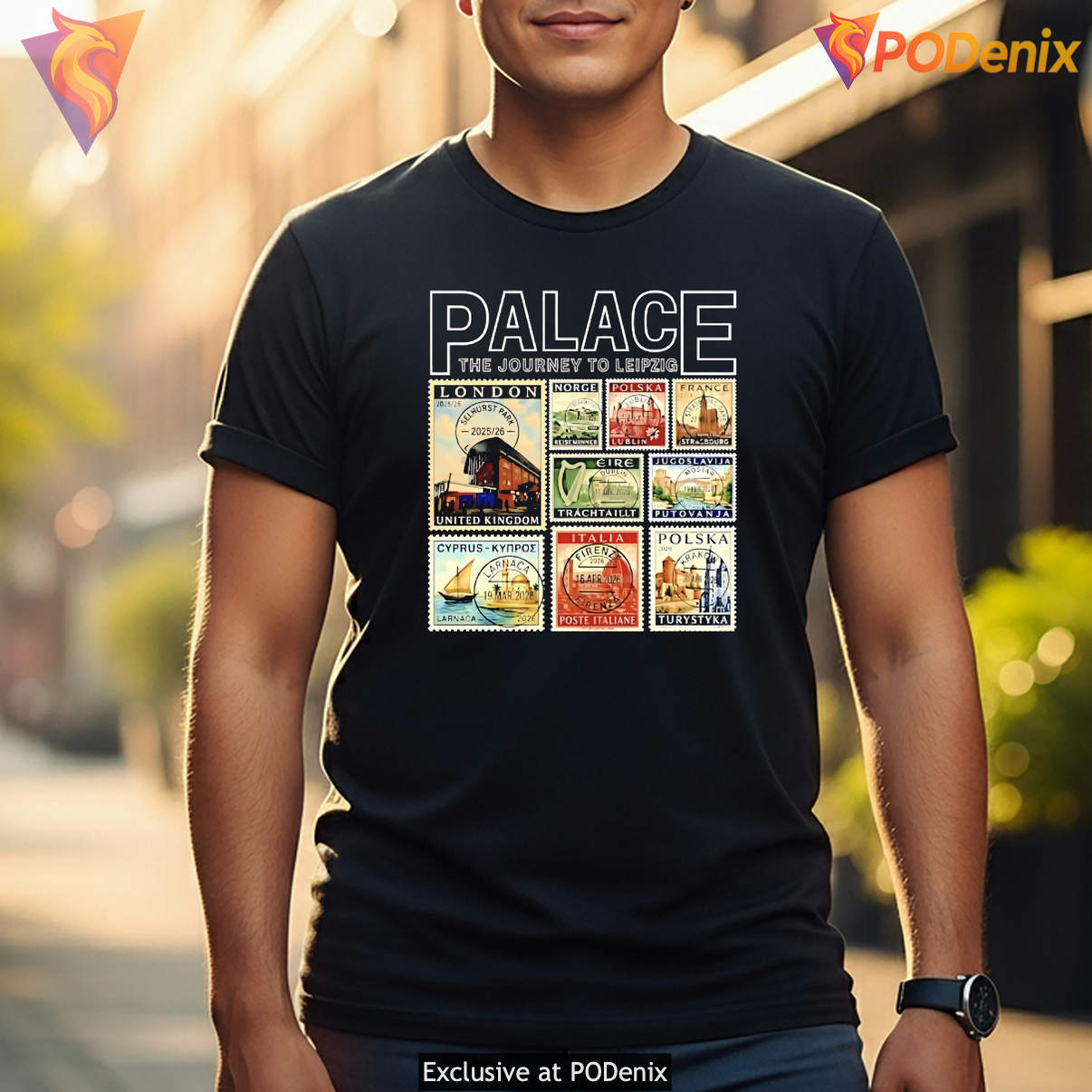 Journey To Leipzig Shirt Palace European Cities Football Fan Graphic Design