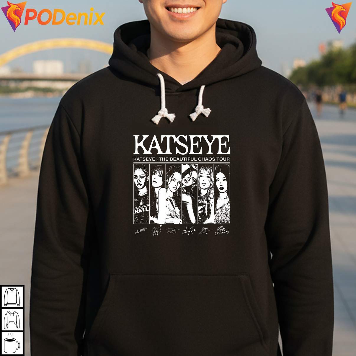 KPop Girl Group Chaos Tour Shirt Katseye Merch Fan Graphic Design For Womens