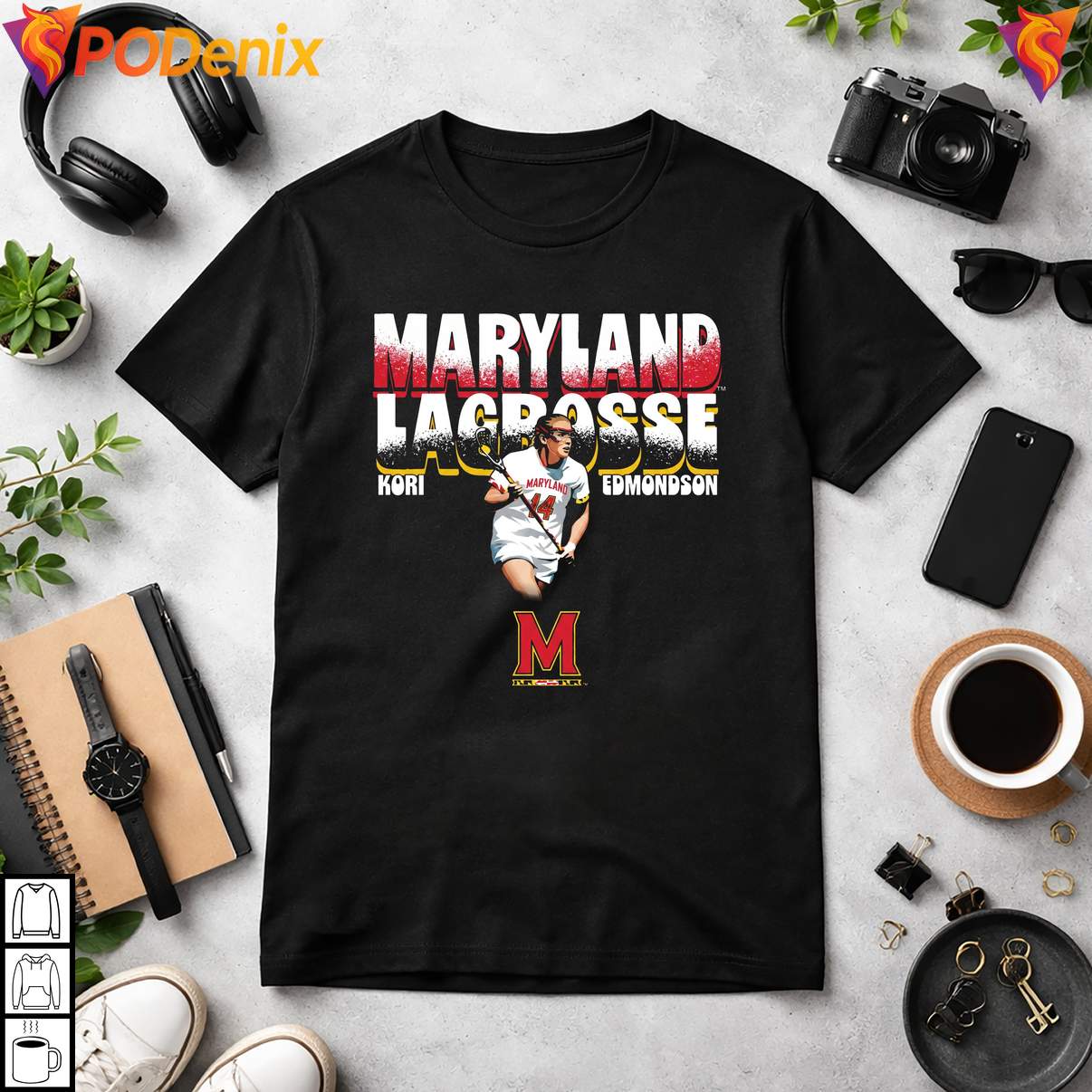 Lacrosse Illustrated Terrapins Tshirt Kori Edmondson Maryland Fan Graphic Mens Lacrosse Illustrated Terrapins Tshirt Kori Edmondson Maryland Fan Graphic Mens