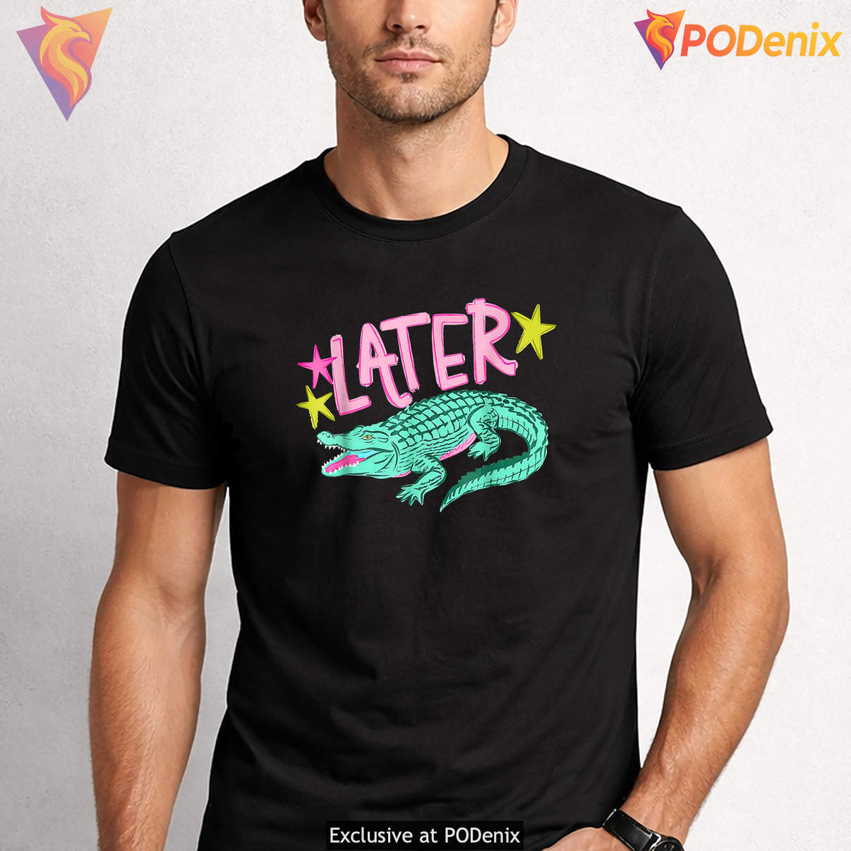 Later Gator Crocodile Shirt After While Funny Animal Saying Graphic Humor