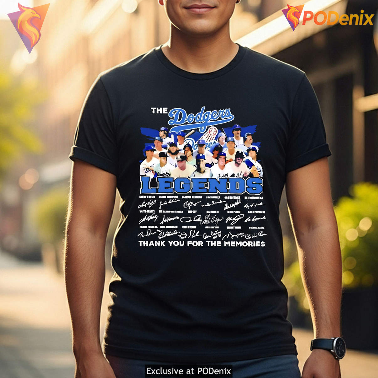 Los Angeles Dodgers Legends Fan Shirt Thank You For Memories Graphic Casual