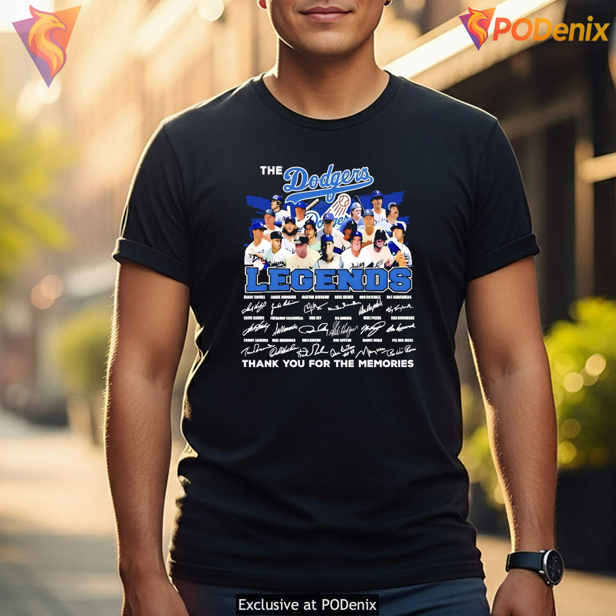 Los Angeles Dodgers Shirt Legends Thank You For The Memories Fan Graphic