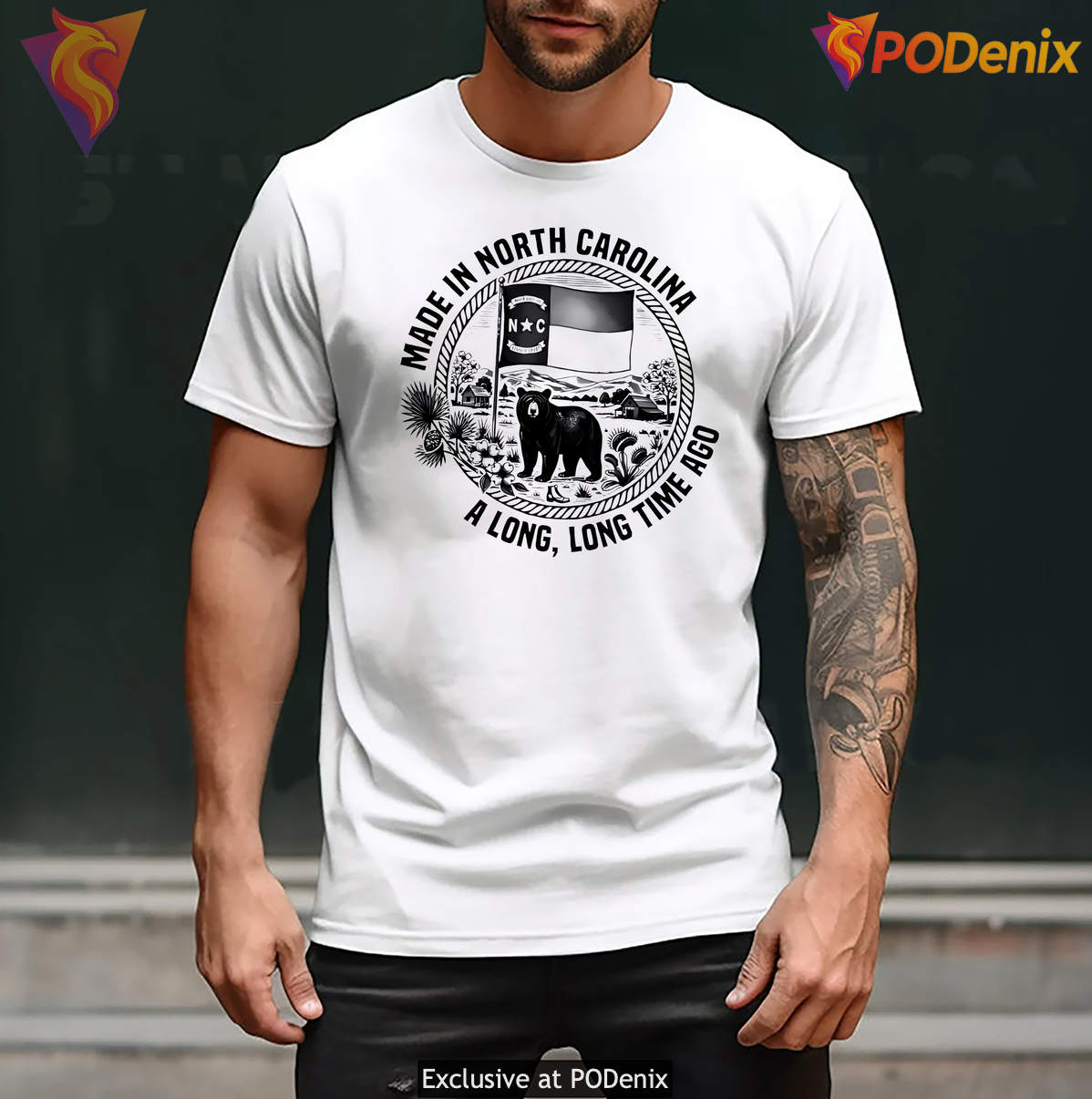 Made In North Carolina Long Ago Shirt Retro Home State Graphic Casual Mens Made In North Carolina Long Ago Shirt Retro Home State Graphic Casual Mens