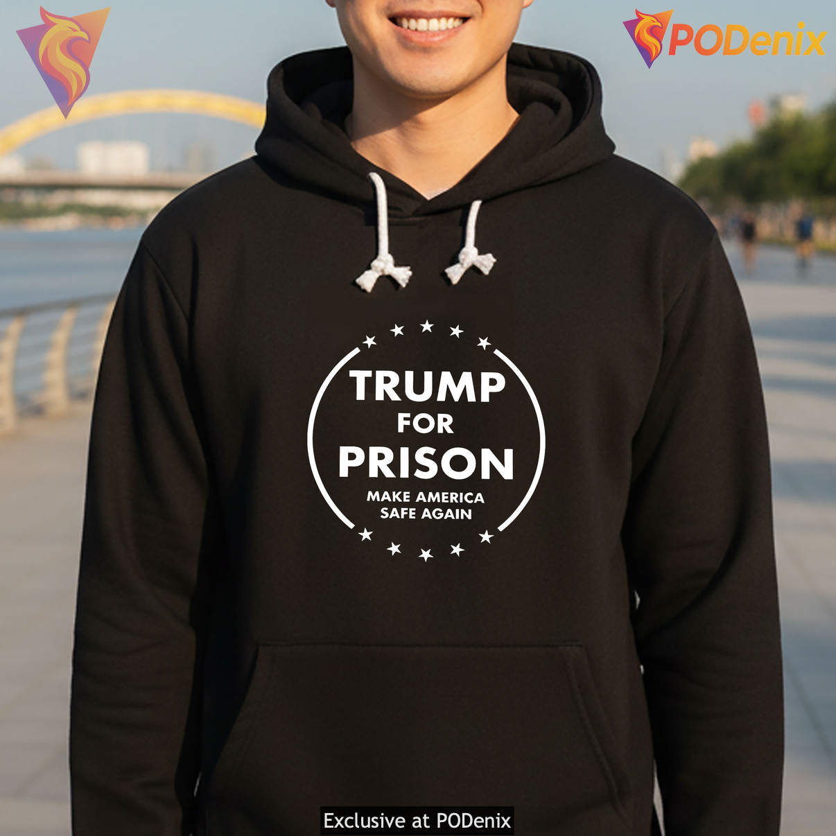 Make America Safe Again Political Shirt Trump For Prison Funny Meme Graphic