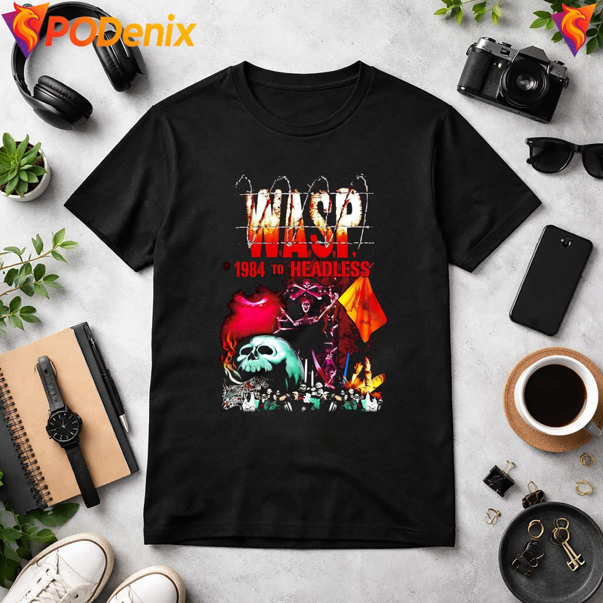 MASP 1984 To Headless Graphic Tshirt Funny Retro Vintage Design Lover For Men MASP 1984 To Headless Graphic Tshirt Funny Retro Vintage Design Lover For Men