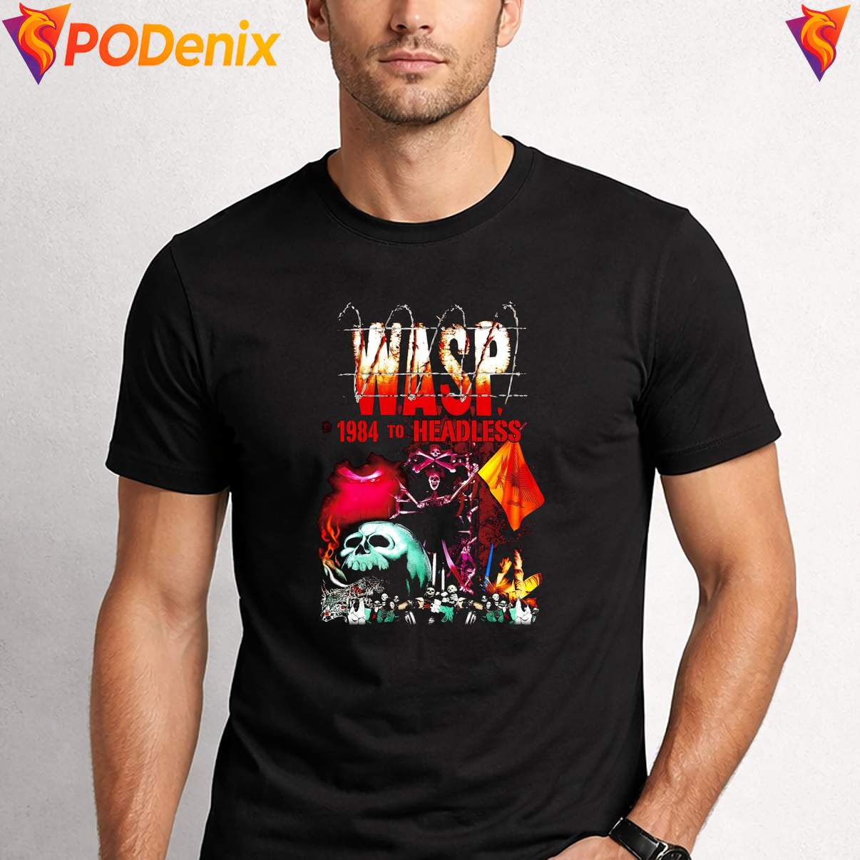 MASP 1984 To Headless Graphic Tee Funny Retro Vintage Design Lover For Men MASP 1984 To Headless Graphic Tee Funny Retro Vintage Design Lover For Men
