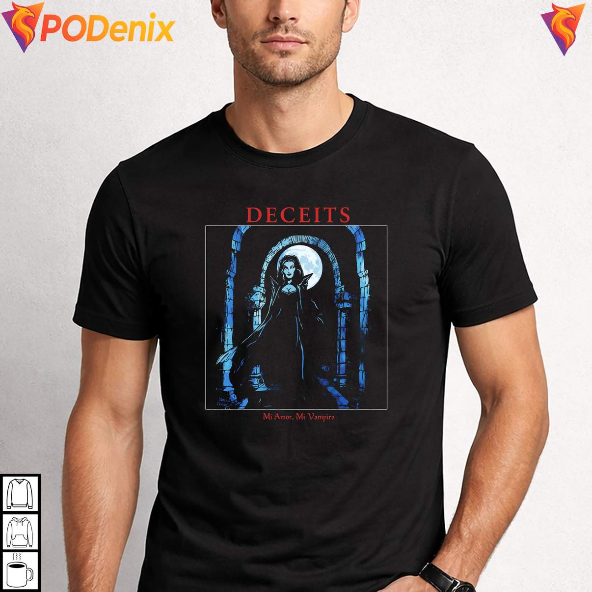 Mi Amor Mi Vampira Deceits Shirt Woman Retro Horror Movie Graphic For Mens