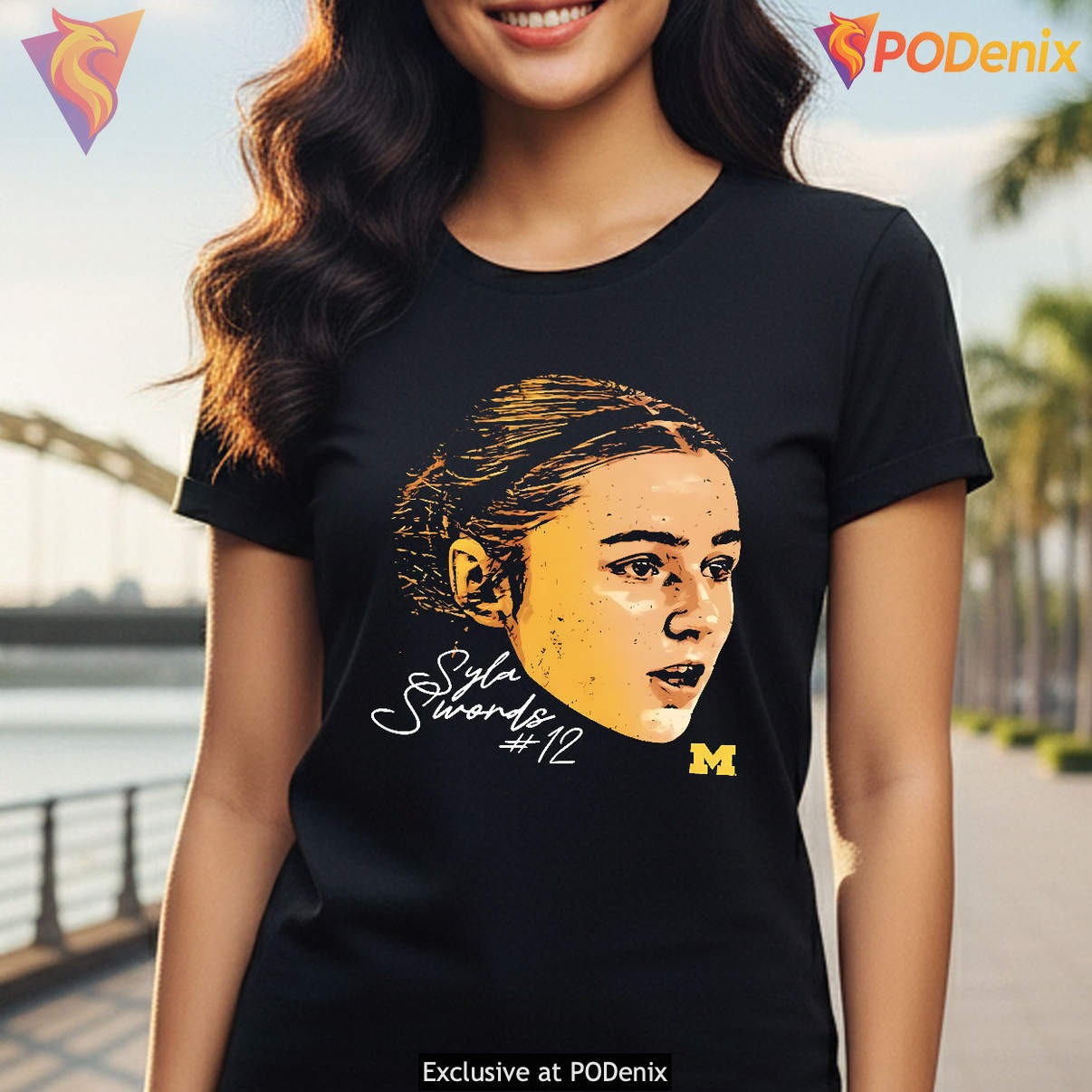 Michigan Wolverines Syla Swords Tshirt Game Face Signature Basketball Graphic Michigan Wolverines Syla Swords Tshirt Game Face Signature Basketball Graphic