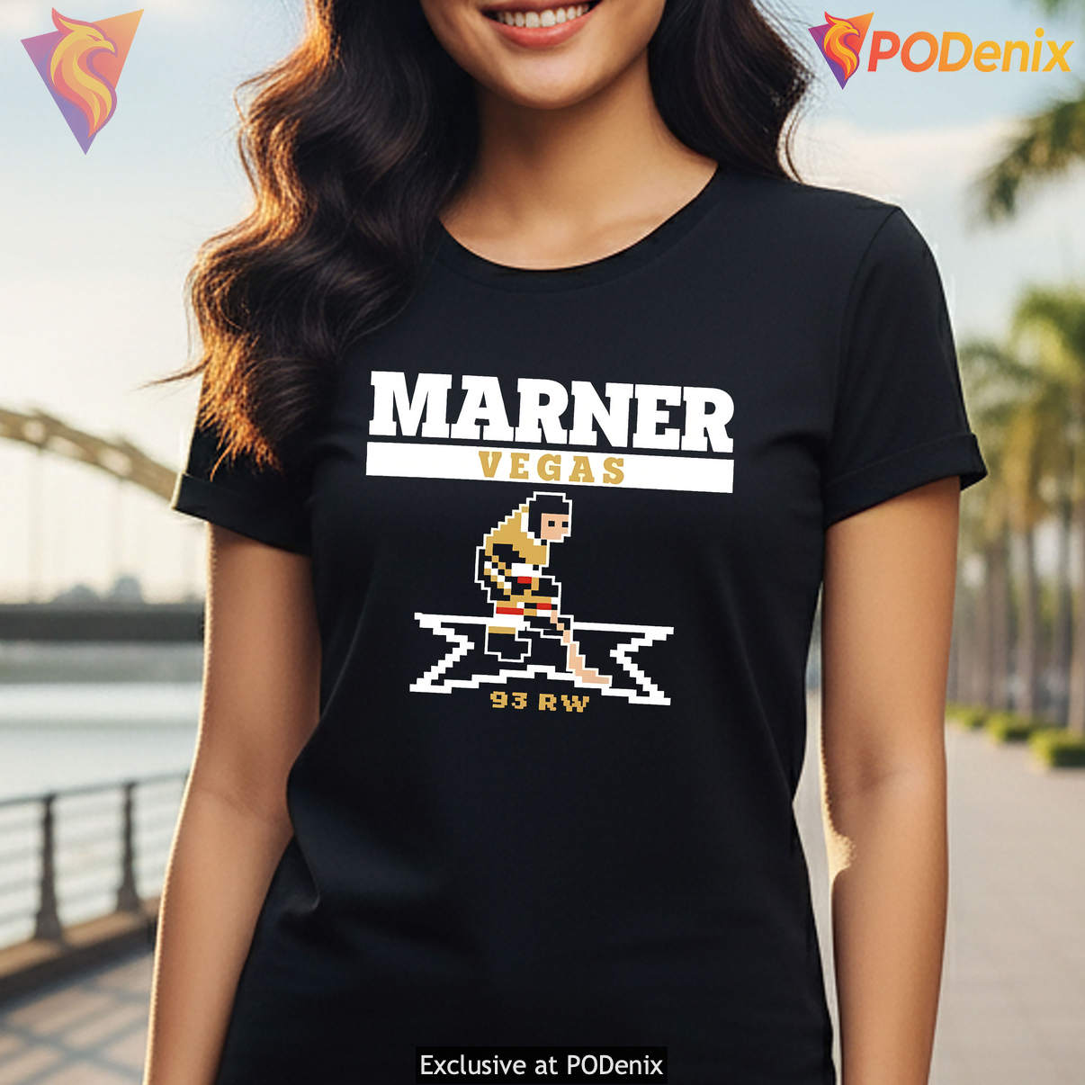 Mitch Marner Vegas Golden Knights Shirt Retro Hockey Fan Graphic Casual Mens