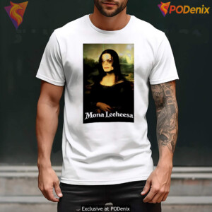 Mona Leeheesa Funny Meme Art Shirt Humor Parody Graphic Novelty Casual Mens