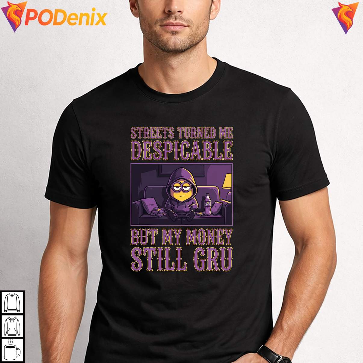 My Money Still Gru Despicable T-Shirt Streets Turned Me Funny Meme Graphic Mens My Money Still Gru Despicable T-Shirt Streets Turned Me Funny Meme Graphic Mens
