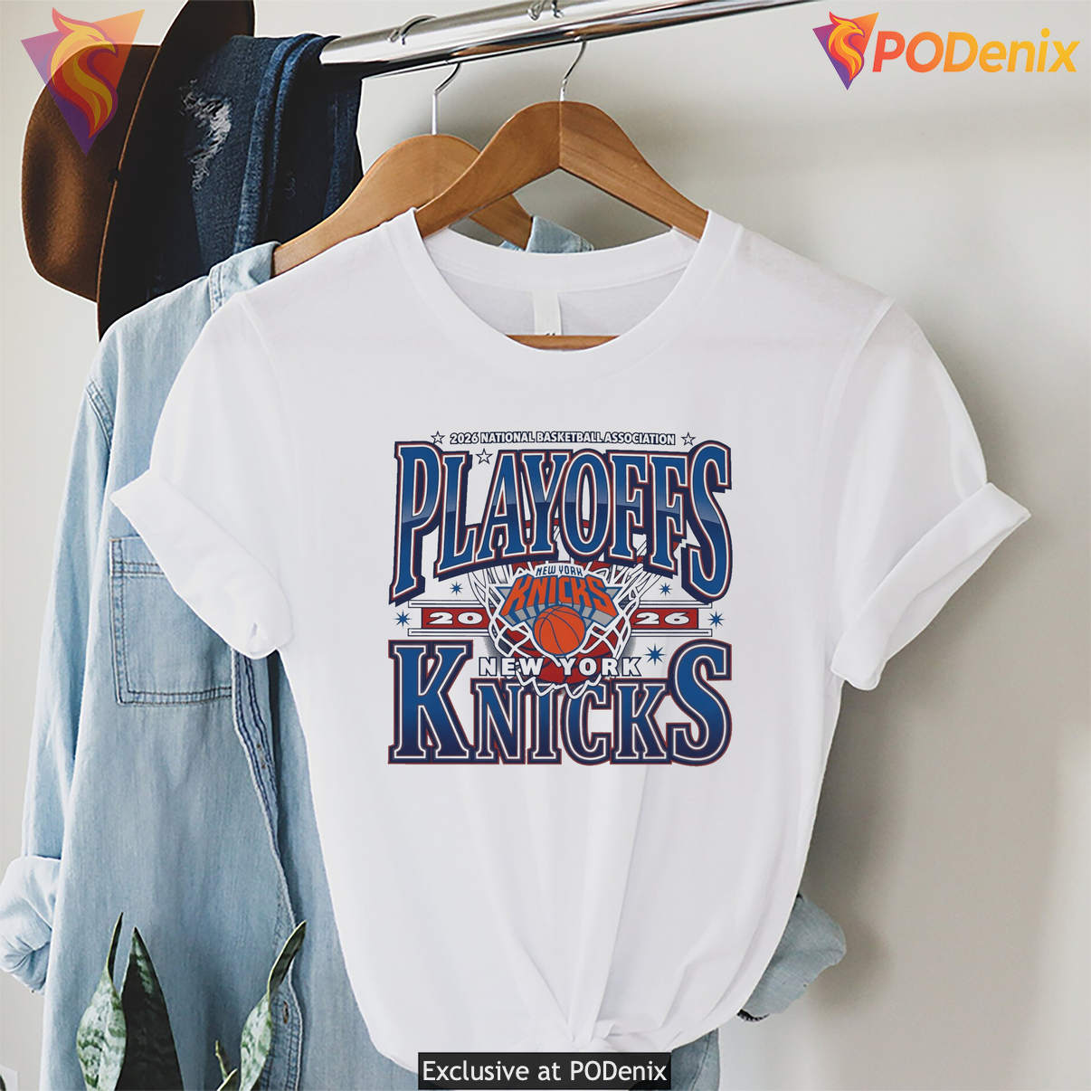 New York Knicks 2026 Playoffs Shirt National Basketball Fan Graphic For Mens