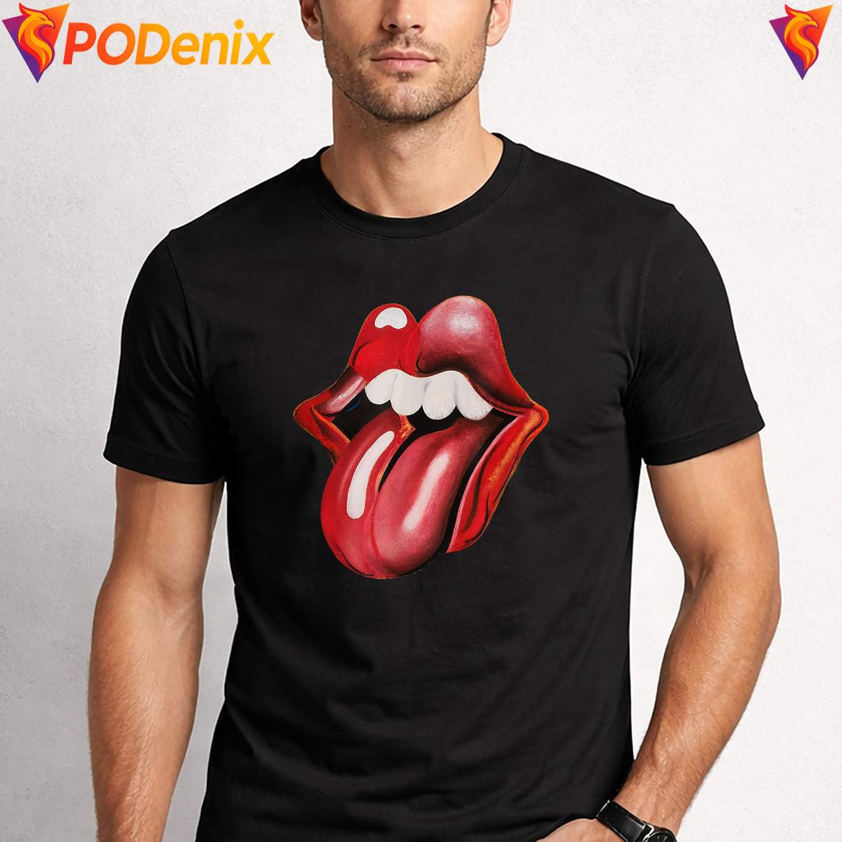 Official Rolling Stones Lick Tee Foreign Tongues Retro Band Music Graphic Men Official Rolling Stones Lick Tee Foreign Tongues Retro Band Music Graphic Men
