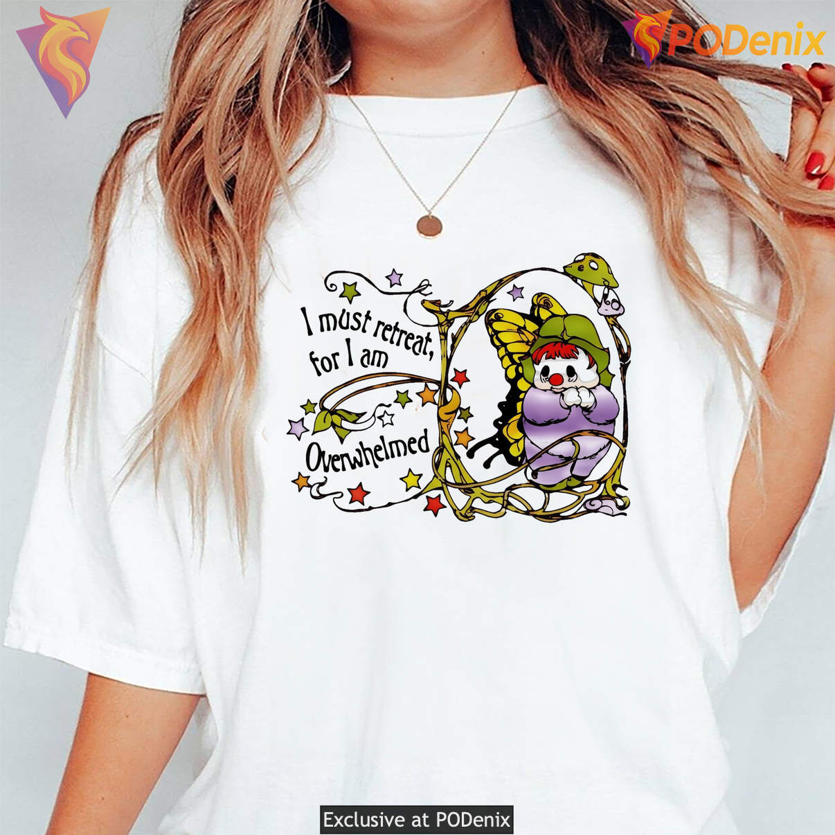 Overwhelmed I Must Retreat Funny Shirt For I Am Meme Humor Graphic Design Men