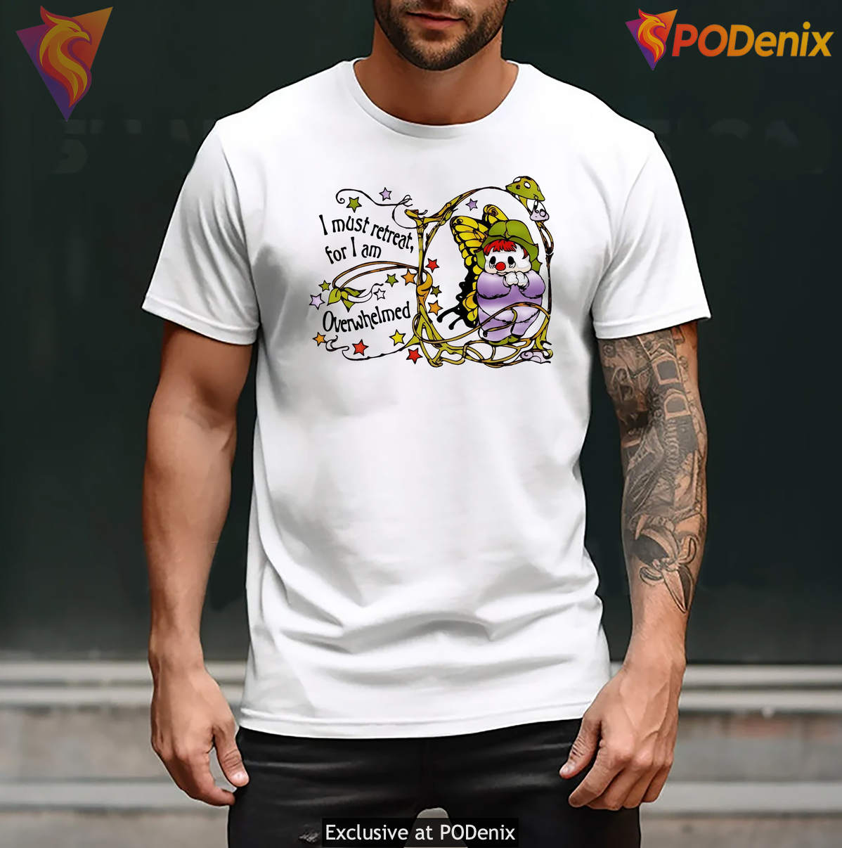 Overwhelmed I Must Retreat Funny T-Shirt For I Am Meme Humor Graphic Design Men Overwhelmed I Must Retreat Funny T-Shirt For I Am Meme Humor Graphic Design Men