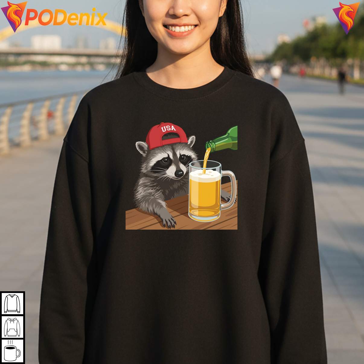 Patriotic USA Raccoon Beer Tshirt Funny Animal Meme Graphic Design For Mens Patriotic USA Raccoon Beer Tshirt Funny Animal Meme Graphic Design For Mens