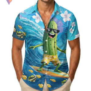 Pickle Anime Egghead Hawaiian Shirt 2026 Game Character Tropical Beach Apparel