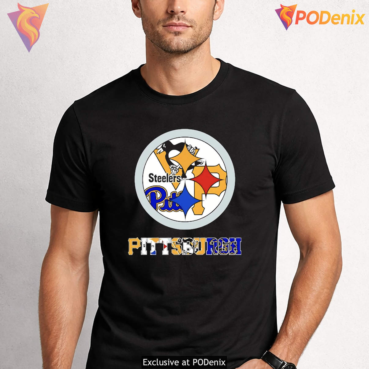 Pittsburgh Steelers Shirt Teams Of Sports Logos Fan Graphic Design For Men
