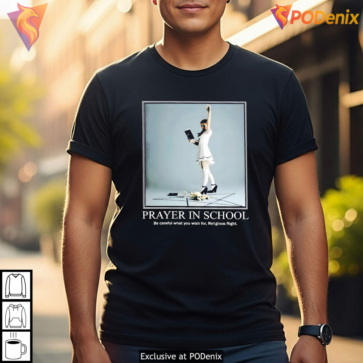Prayer In School Be Careful What You Wish For Religious Meme Graphic Tshirt Prayer In School Be Careful What You Wish For Religious Meme Graphic Tshirt