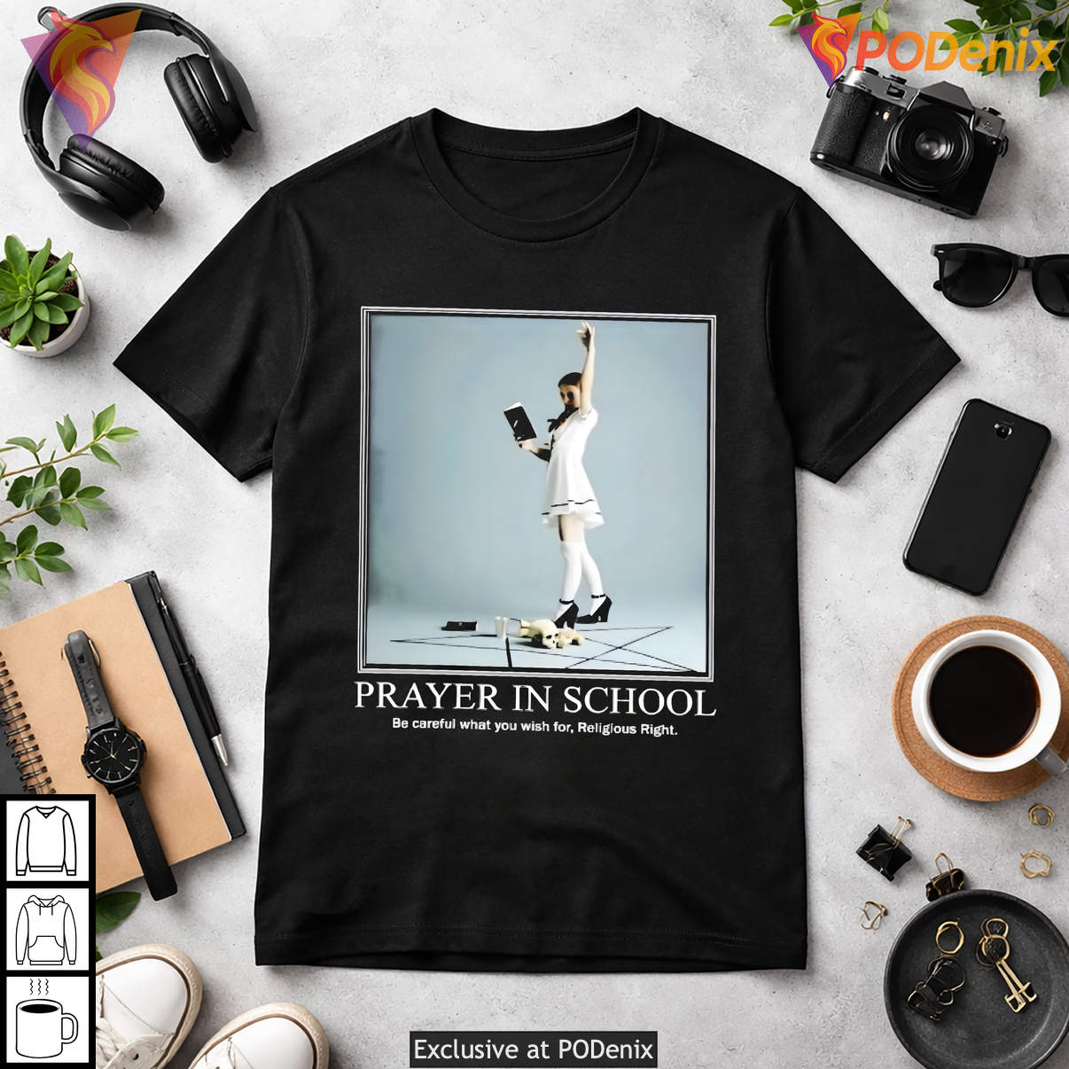 Prayer In School Be Careful What You Wish For Religious Meme Graphic Tee Prayer In School Be Careful What You Wish For Religious Meme Graphic Tee